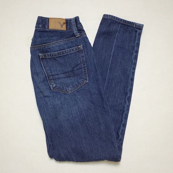 American Eagle Vintage Hi-Rise Button Fly Jeans 0 - Picture 1 of 5